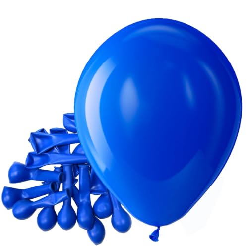 Bezente Royal Blue Latex Matte Party Balloons 150 Pack 5 inch Small