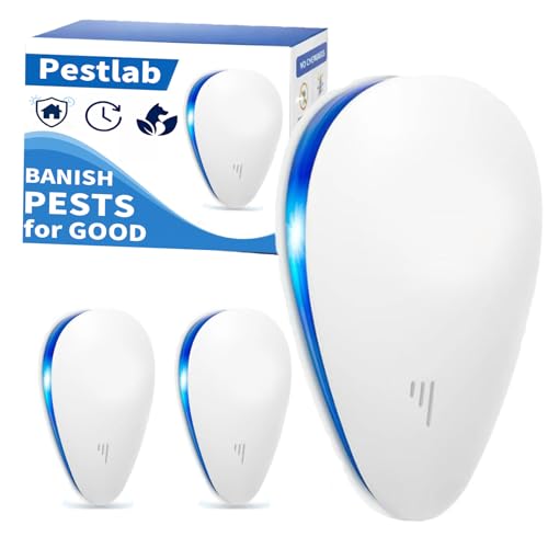 Pestlab Ultrasonic Plug in Devices Safe for Humans Effective Home Protection Energy-Saving Devices for Indoor Use (3pcs)
