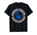 See Something Say Something Child Abuse Awareness Ribbon T-Shirt