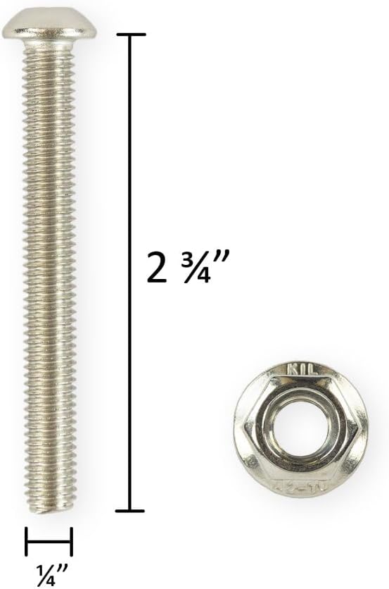 SWIMLINE HYDROTOOLS Pool Ladder Step & Hardware Replacement – One Size Bolt Repair Kit, Stainless Steel