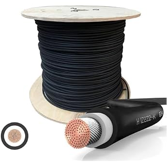 SOLARTRONICS Solarkabel Meterware 6mm  - 20 Meter - Solarleitung SCHWARZ - erdverlegbar - Solar Kabel - Photovoltaik Kabel Verl ngerung - Solarkabel - Made in Germany