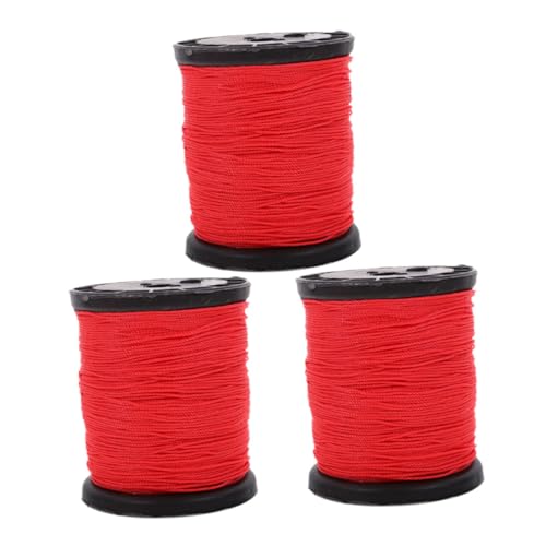 Hemobllo 3 Rolls Of Construction String Line: Nylon Masonry String Line For Outdoor Projects Building Sites Bricklaying - Strong Nylon Cord For Construction Needs