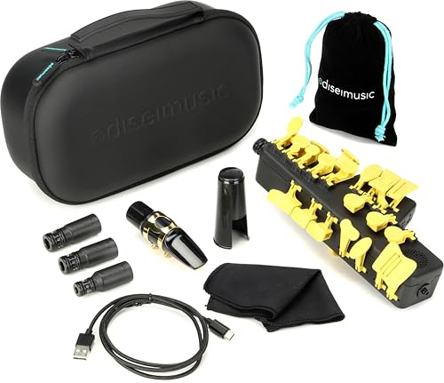 Image of Travel Sax 2 (Yellow Camel) - Compact Digital Saxophone for Silent Practice Anywhere | Lightweight Electronic Sax with Real Alto Mouthpiece, Built-in Speaker, Bluetooth MIDI /Audio, USB-C, 70+ Internal