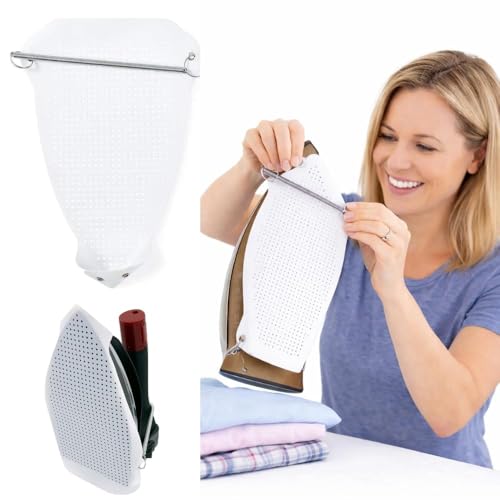 Image of Steam Iron Teflon Cover | Non-Stick Heat Resistant Iron Soleplate Cover | Protects Clothes from Shine, Burns & Scorching | Universal Fit for Steam & Dry Irons