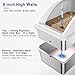 AIPERRO Stainless Steel Sifting Litter Box, Sifting Cat Litter Boxes with Lid, Pellet Litter Box for Big Cat and Multi Cats with Scoop | High Sided, Anti-Urine Leakage, Non-Stick, Easy Cleaning
