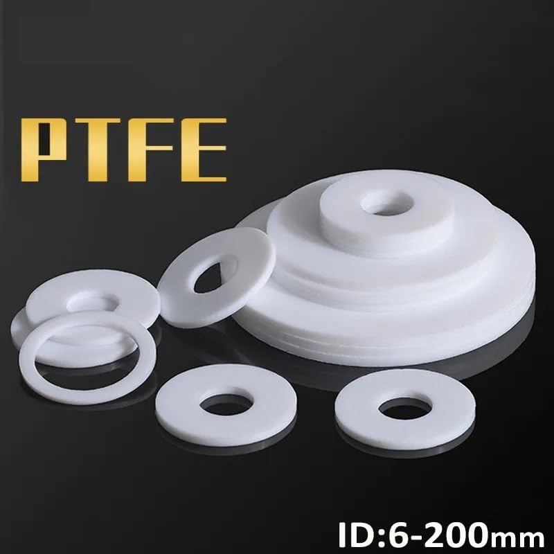 Guarnizioni Rondelle Piatte PTFE Bianco Confezione Da 20 ID 6-45mm OD 12-55mm Spessore 2mm(45x55x2mm)