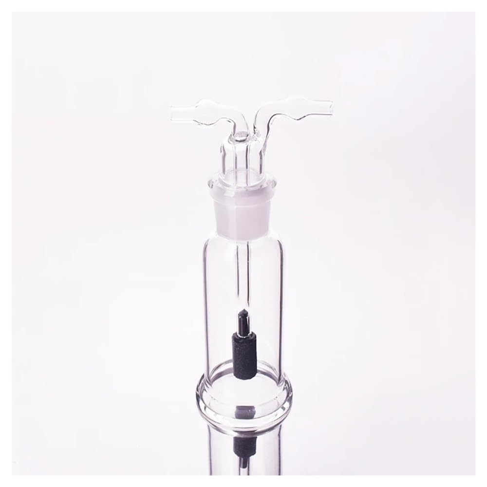 Vetreria da laboratorio Bottiglia con pietra di aerazione da 20 ml, 30 ml e 125 ml, tubo dritto in vetro da laboratorio, cilindro in vetro borosilicato(125ml)