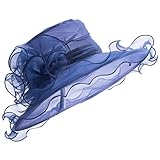 A002 Womens Kentucky Derby Sun Hat Wide Brim Wedding Church Racing 8 color