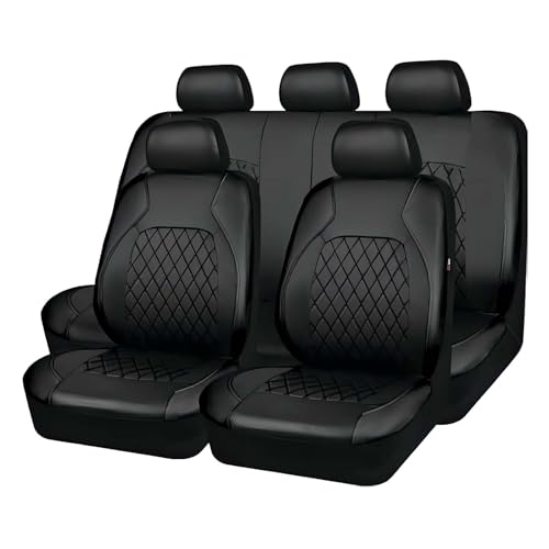 Housse de siège pour BMW E46 2000-2003 : ensemble complet 5 places en simili cuir noir