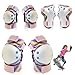 Owddddtnxc Kids Protective Gear Set, Ergonomic Toddler Knee Pads and Elbow Pads Set with Wrist Guard, Breathable Shock-Absorption Sponged PE for Skate, Bike, S