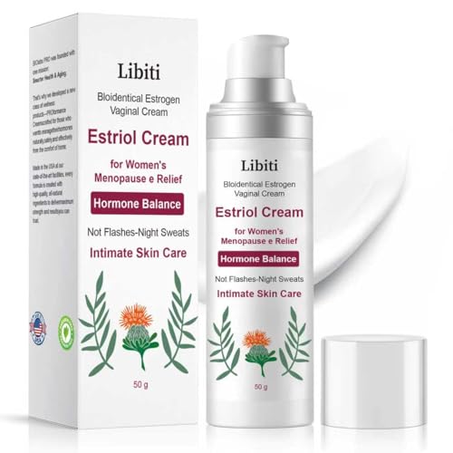 Libiti Bloidentical Estrogen Vaginal Cream, Estriol Creamfor Women'sMenopause Relief, Hormone Balance ，Perimenopause Support - Vaginal Health, Vulva Itch, Hot Flashes, Night Sweats, 50g (1)