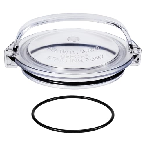 ComfyKit Pool Pump Lid and O-Ring Replacement Compatible with Hayward Power-Flo SPX1500D2A Clear Pump Strainer Cover for Above Ground Pool Pump