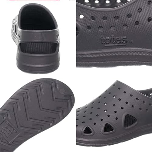 Totes Solbounce Kid’s Slip-On Clog Sandals, Breathable Upper With All-Day Support And A Soft Lightweight Textured Footbed #TOP5