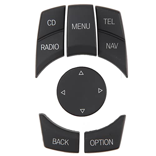 Boutons de commande multimédia ABS noir mat pour console centrale BMW Série E - 5