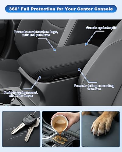 Image of CDEFG for 2026 Subaru Solterra Center Console Cover, for 2026 Subaru Solterra (Premium /Limited /Limited XT /Touring XT) Accessories Armrest Cover Middle Console Protector