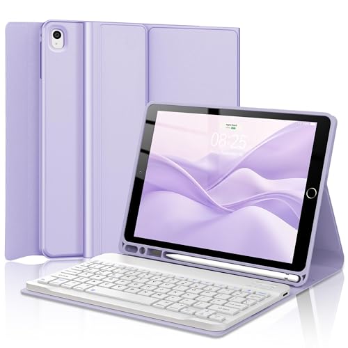 Funda teclado iPad 9ª generación desmontable con ranura portalápices anticaídas integrada