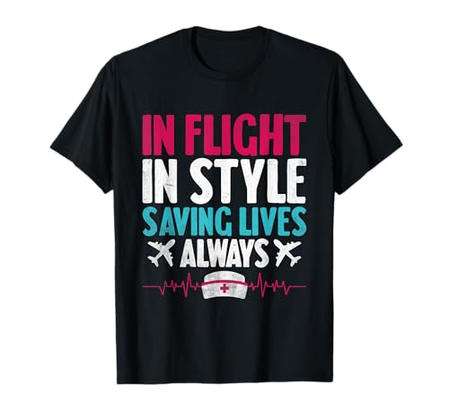 Enfermera de vuelo registrada Aircrew RN Funny Medical Team Camiseta