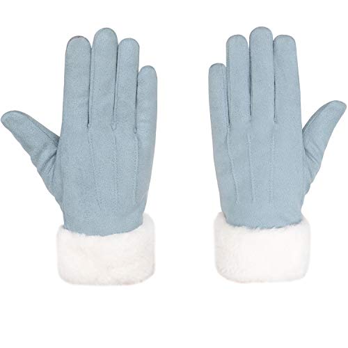 JSDing Touchscreen Winter Handschuhe Damen Winddicht Eleganz Warm Handschuhe Touch für Frauen Schöne Kalt Wetter Winterhandschuhe Mädchen
