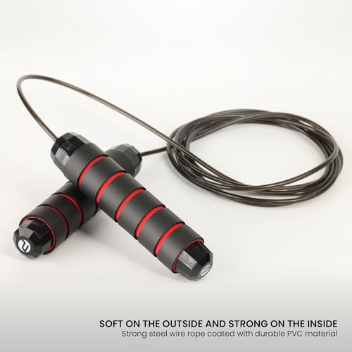 Limm Adjustable Jump Rope for Workout - All-Purpose Exercise Jump Rope Kids & Adults Love with Tangle-Free, Comfortable Foam Handles - Best Slimming, Cardio & Endurance Training - image 2