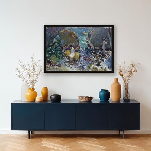 Reproduction Sorolla Children on The Shore sur toile - 5