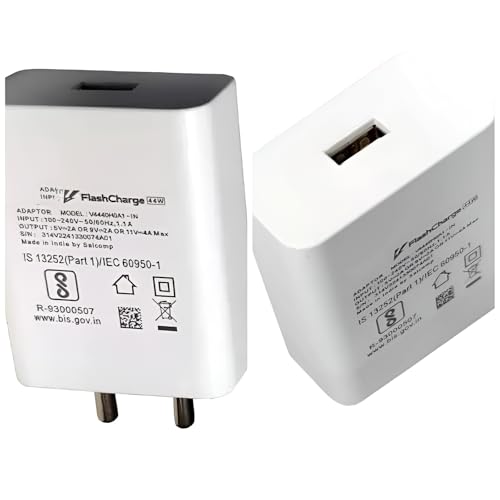 Image of Original 44W Flash Charger Compatible For Vivo V25 5G /V23 5G /V23 E 5G /V23Pro 5G /Y35 /Y75 /Y73 /V25 /V23 /V325E /V21 /V21 Pro Fast Charging For Your Devices Vivo Only Adapter (White)