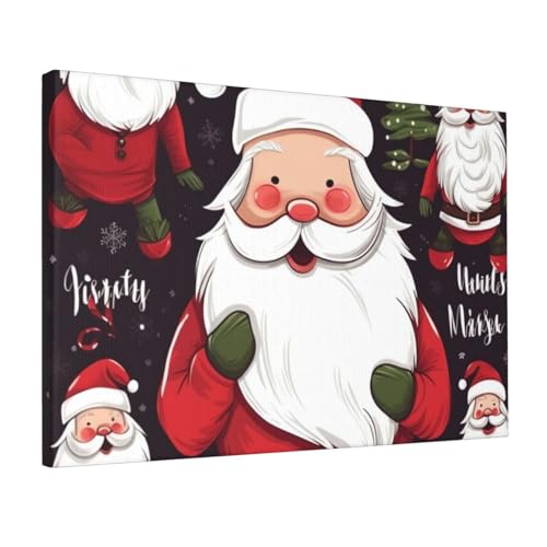 Impression de Père Noël sur toile pour créer un salon chaleureux