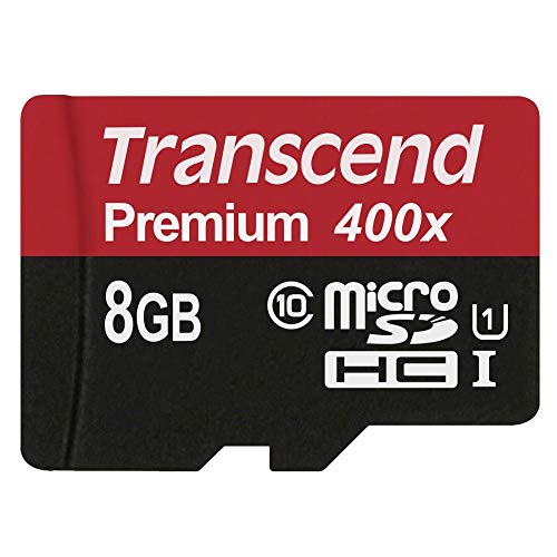Tarjeta Micro SDHC 8GB Transcend Premium sin adaptador Clase 10 UHS-I 45 MB/s