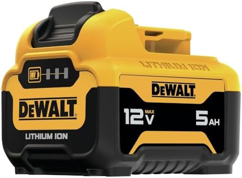 DEWALT 12V MAX* 5.0AH Lithium Ion Battery Pack (Not Compatible with 20V Tools) (DCB126)