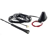 Verwendung im KFZ : Antennenfuss ermöglicht guten Empfang auch bei schlechtem Signal | Erstausrüster-Qualität | AM FM DAB DAB+ | Gummi Abdichtung