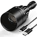 UniqueFire 1605 USB Rechargeable T75 LED IR 850nm Flashlight, Infrared Light Night Vision Focus Adjustable Torch with 3 Modes, 75mm Convex Lens Changeable Lanterna for Hunting