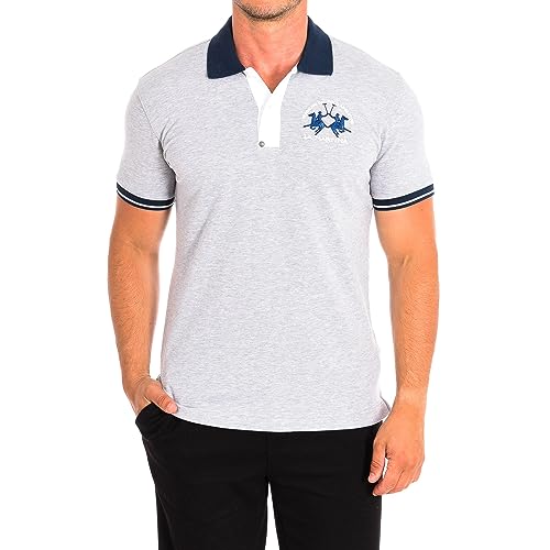 Polo Slim Fit La Martina Homme Gris idéal pour un look casual chic en terrasse
