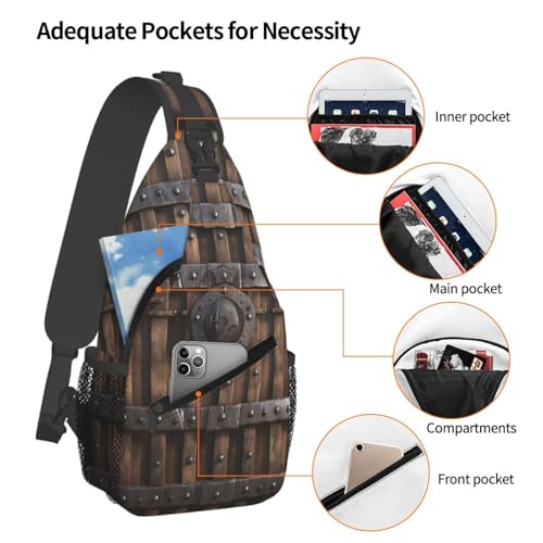 Mochila Pequeña Cruzada Unisex para Senderismo miniatura 4