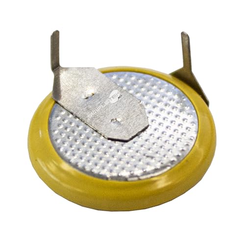 Pile LIR1220 rechargeable Simpletek 3.6V bouton avec connecteurs 90° - 3