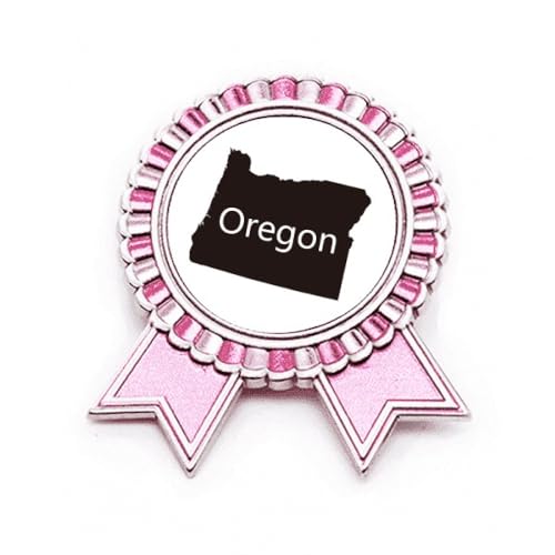 Médaille Winner Award rose en métal Oregon Amemap broche de distinction M