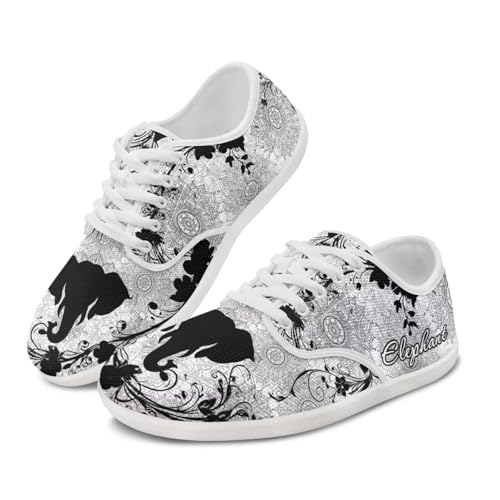 Glomenade Elephant Print Hike Barefoot Shoes for Women Men Waterproof Trail Running Healthy & Non-Slip Barefoot Shoes Cozy for All Day