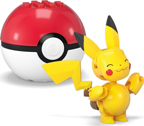 image for Mega Brands MEGA Pokémon Building Toys Set Pikachu & Zubat with 40 Pi