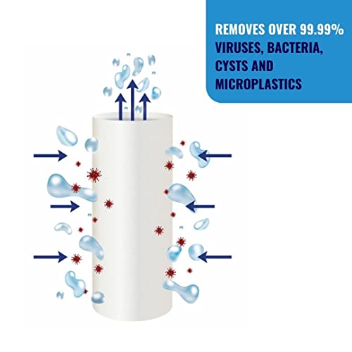 LifeSaver Wayfarer Genuine Replacement Water Filter Cartridge, Purifies Up to 5000 litres, Removes 99.99% Viruses & Bacteria - Image 3