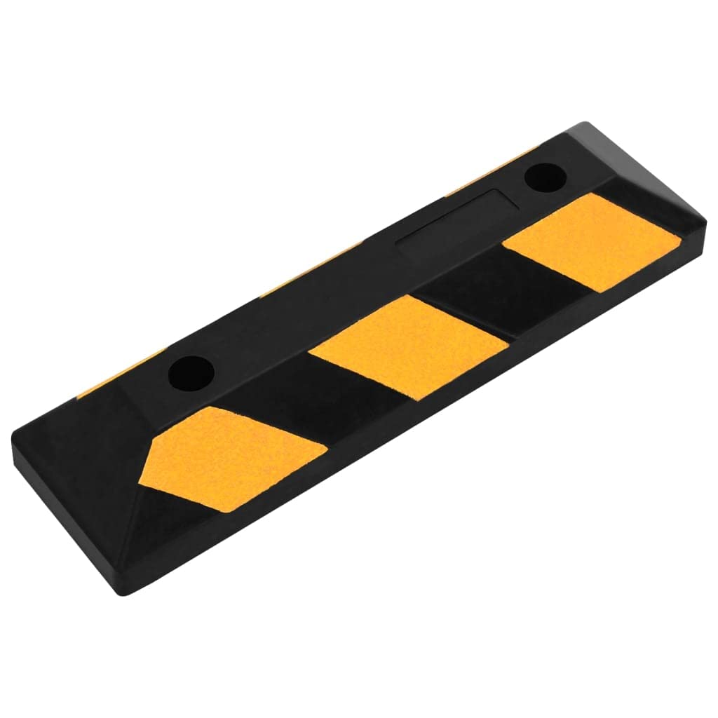 Bloques reflectantes de goma para aparcamiento, 2 unidades, 56 x 15 x 10 cm, para señalización de aparcamiento, señal de tráfico, prohibición de aparcamiento, entrada y aparcamiento