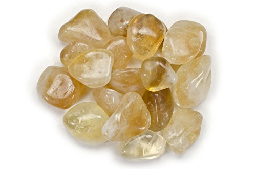 Hypnotic Gems Materials: 1/2 lb Citrine Tumbled Stones AA Grade from Brazil - Bulk Natural Polished Gemstone Supplies for Wicca, Reiki, and Energy Crystal Healing *Wholesale Lot*