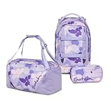 Satch Pack Schulrucksack Set 3tlg. inkl. Schlamperbox und Sporttasche (Lilac...