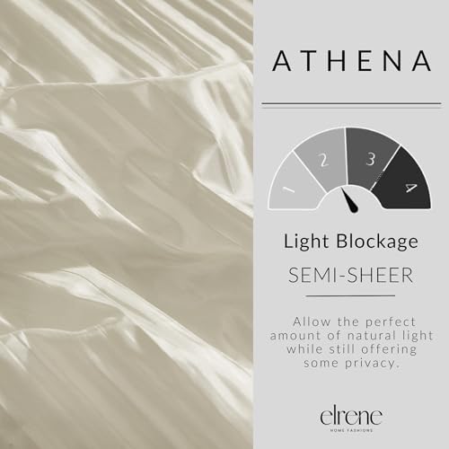 Elrene 26865881509 Home Fashions Athena Faux Crushed-Silk Window Curtain Panel And Valance Set thumb #3