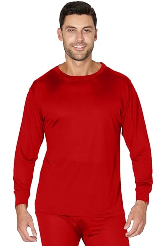 INTIMO Men's Classic Silk Long John Adult Pajama Set Top and Bottom3