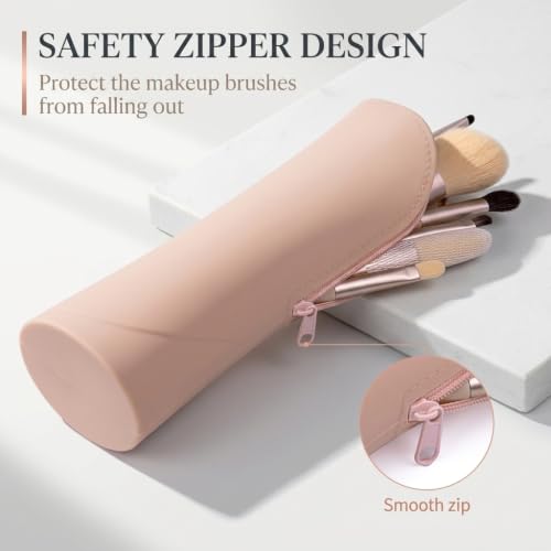 Image of MAYCREATE Silicone Makeup Brush Holder Standable Travel Organizer