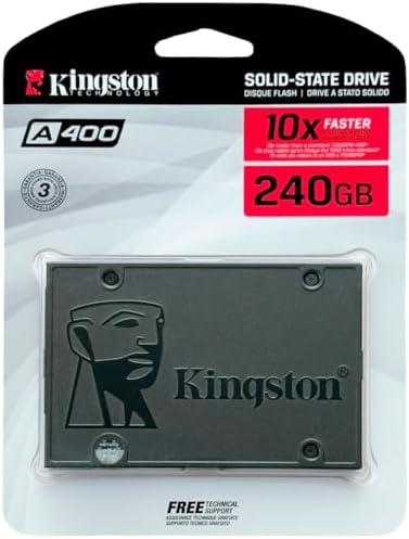 SSD 240GB Kingston A400, SATA, Leitura 5...