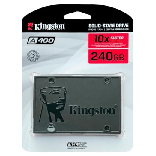 SSD 240GB Kingston A400, SATA, Leitura 500MB/s, Gravação 350MB/s - SA400S37/240G