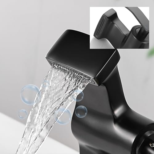 Grifos de cascada para el lavabo de baño monomando batidora fría toque cromado LWX 6