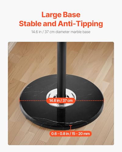 VEVOR Freestanding Coat Rack, Metal Coats Rack Stand with Umbrella Holder, Stable Marble Base & 14 Hooks, Hall Coat Tree for Entryway, Bedroom, Living Room, Stylish Coats Hanger for Hats, Scarves, Bag - Cosy Home Interiors VEVOR Freestanding Coat Rack, Metal Coats Rack Stand with Umbrella Holder, Stable Marble Base & 14 Hooks, Hall Coat Tree for Entryway, Bedroom, Living Room, Stylish Coats Hanger for Hats, Scarves, Bag - Image 4