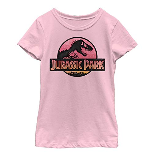Jurassic Park Safari Logo Girls Dinosaur Shirt Pink