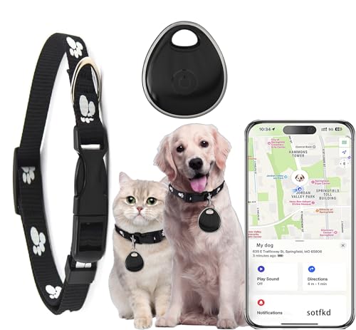Dog-Tracker-Airtag-Cat-Collar-Cat-Tracker-Collar-GPS-Tracker-for-Dogs-Pet-TrackerOnly-iOS-MFi-Certificated-No-Monthly-Fee-No-Charging-Required-Waterproof