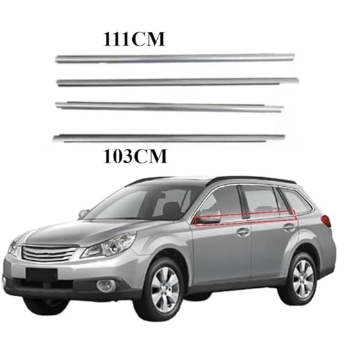 Joint d'étanchéité chromé pour vitre de Subaru Outback 2010-2014 - 2